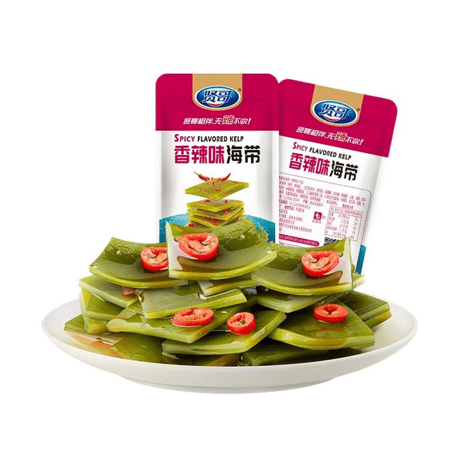 Xian Ge Kelp Flavored Snacks, Casual Snacks, Kelp Shreds, Individually Packaged, Spicy Flavor (medium Spicy) 210g*1 Bag