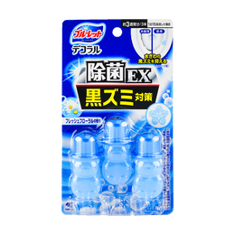 日本KOBAYASHI小林製藥 花瓣式馬桶清潔凝膠清潔劑 清新花香 3pcs