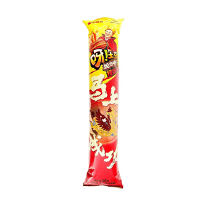 O! Karto Tube Shape Potato Chips,Spicy Strip Flavor,3.4oz