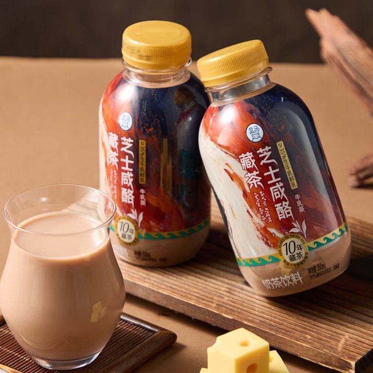 치즈 솔티 치즈 티베탄 티 밀크티 11.83 fl oz*4팩【10년 숙성 티베탄 티】【신선한 우유 35% 이상 함유】 3