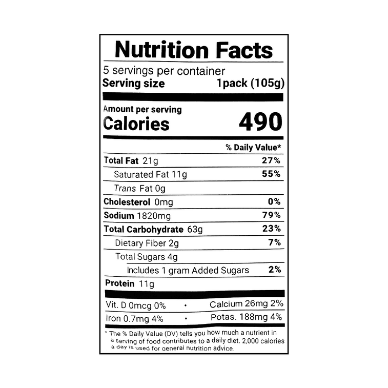 Marinated Beef Flavor Noodles - Instant Noodles, 5 Pack* 3.7 oz 5