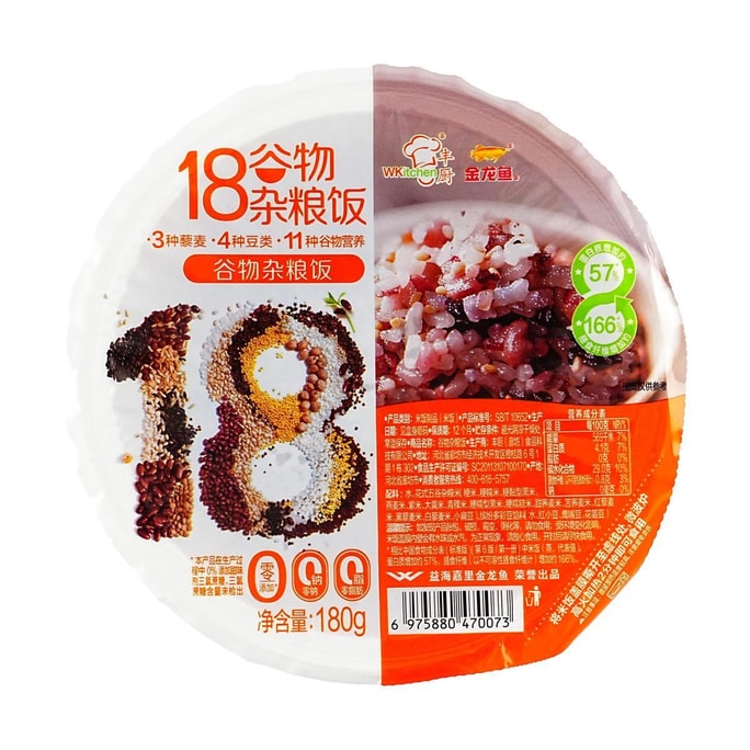 金龍魚 豐廚 18穀物雜糧飯 米飯 180g 【2分鐘微波即食飯】