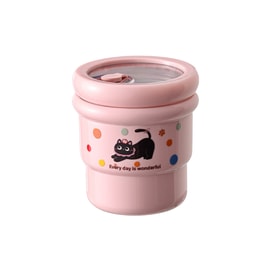 New High Beauty Dopamine Cartoon Cute Puppy 304 Stainless Steel Portable Water Cup Pink 420ml