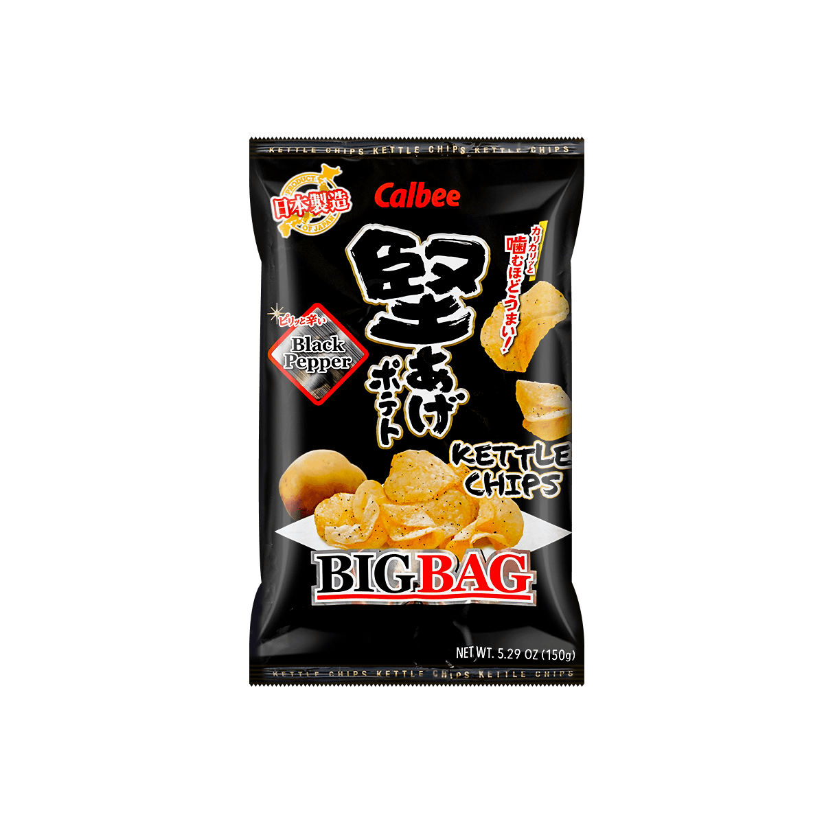 【首发上线】日本CALBEE 黑胡椒淡盐薯片 大包装150g 怎么样 - 亚米网