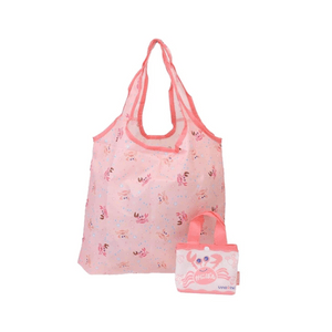 [일본 직배송] SAN-X 접이식 휴대용 친환경 쇼핑백 (게 디자인) (1개)