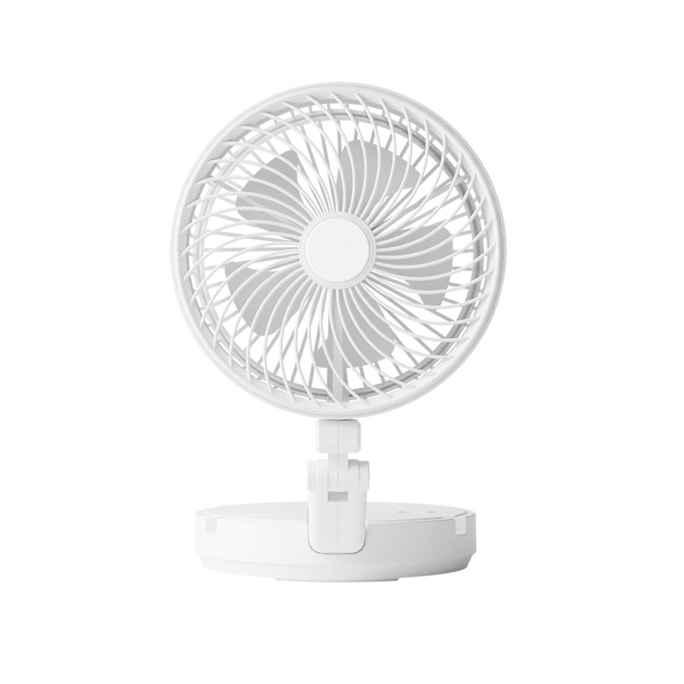 Fan Desk Lamp White 1 Foldable