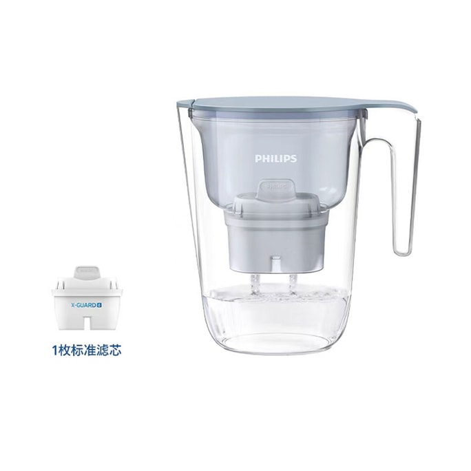 New  Household Kitchen Tap Water Filter Cup 【Light Blue 2.8L】One Pot One Core