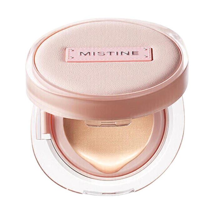 泰國MISTINE蜜絲婷 暹羅氣墊BB霜 霧光精華氣墊粉霜 遮瑕保濕 12h長效持妝 通透柔光 13g 附贈替換裝 #LF100S 透亮瓷白 混合皮【自由限定 柔光桃花妝】