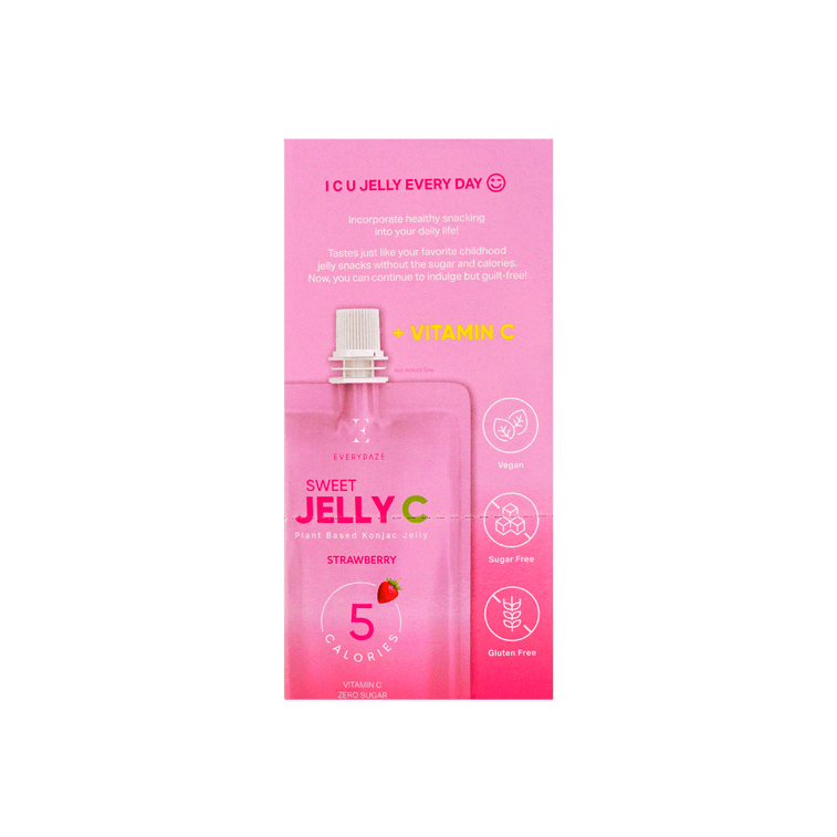 Vitamin C Konjac Jelly, 5.07 fluid ounces x, 10 Pack, vegan, zero sugar, low calorie, slimming and beauty, strawberry fl 4