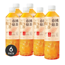 統一 春拂焙茶 無糖綠茶 500ml *6【6份超值裝】【0糖0卡0脂】【醇厚茶香 清爽解膩】