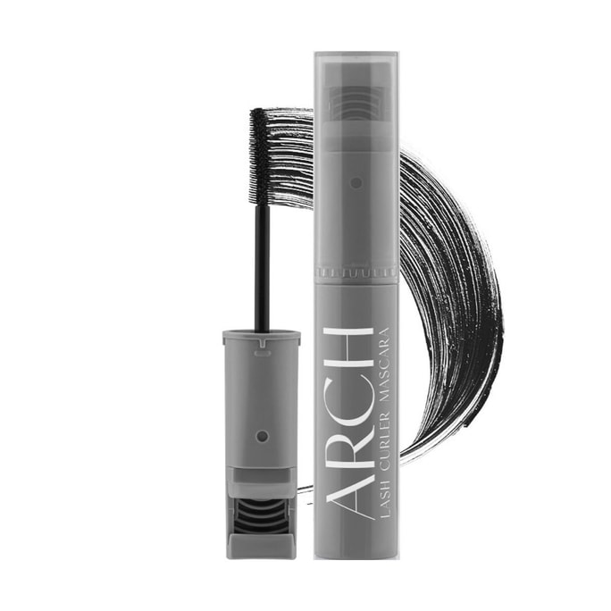 ARCH Lash Curler Mascara, 2-in-1 Lash Curler & Mascara, 0.28oz. Black【ALIE BLACKCOBRA Limited Edition】