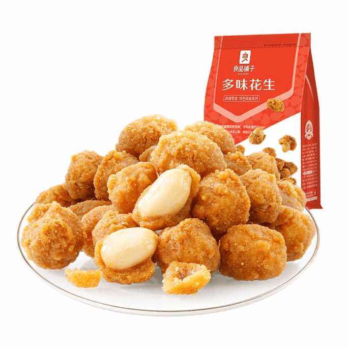 【中國直郵】 良品鋪子 多味花生辦公室休閒零食148g/袋