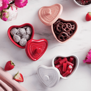 3-pc, Mini Heart Dutch Oven Set, mixed colors