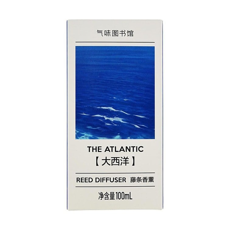 리드 디퓨저, 아틀란틱 오션 향, 신선한 해양 향기, 오래 지속됨, 3.4 fl oz 3