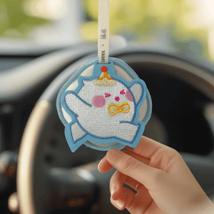 Embroidered Sachet Car Aromatherapy Wardrobe Fragrance Sachet Gardenia Blossom, 0.35 oz【Collaboration with Yami