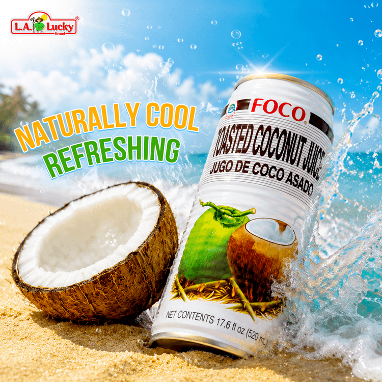 Roasted Coconut Juice, 520 mL Can, Pack of 6 - Yami.com