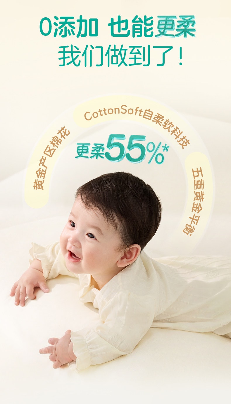 【中国直邮】 全棉时代 【孙颖莎同款】婴儿棉柔巾洗脸巾纯棉云柔宝宝新生儿童用100抽*3包  【12x20cm 经典款】