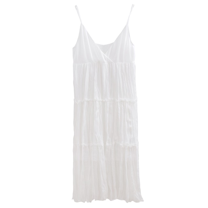 HSPM New High Waist Strap Dress White L