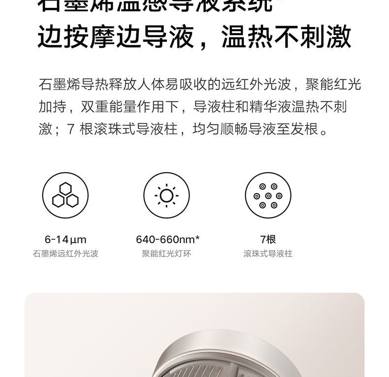 【中国直邮】 小米 米家头皮按摩梳养发护发红光梳精华导液头部按摩器【罗勒紫】*1件