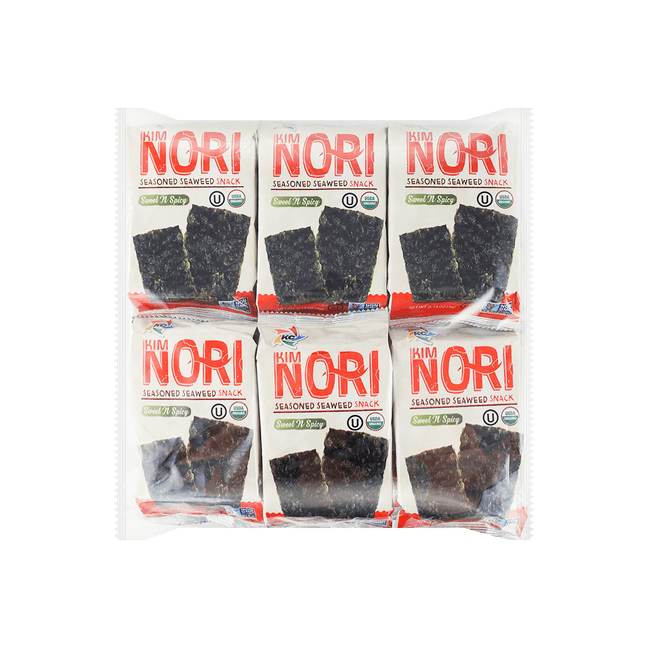 Seasoned Seaweed Snack Sweet & Spicy Flavor 12 pack