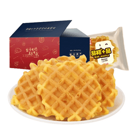 Waffle Plaid Cake Replacement Lnstant Breakfast Bread Snack Pastries 500G/ Case