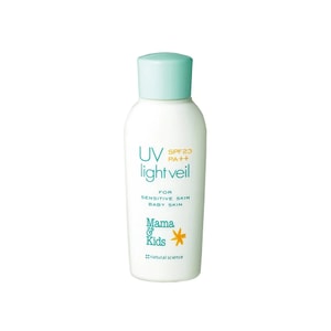 마마앤키즈 UV 라이트 베일 선크림 (민감한 피부용, 유아 및 어린이용, 90ml) SPF 23 PA++ 순하고 자극이 적어 신생아에게도 적합