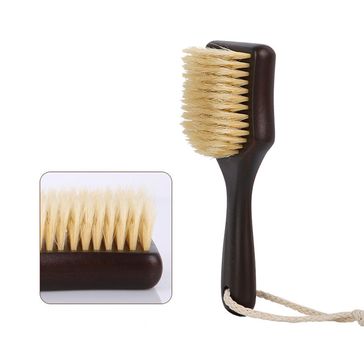 日本橋江戸屋 黒檀 猪毛5行 ヘアブラシ 新品未使用品 ヘアーブラシ 5行