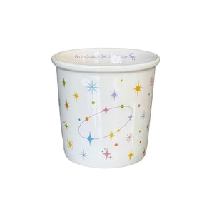 INS Style High-Appearance Ceramic Coffee Mug, Breakfast Milk Cup Bright Starry River F 1Piece