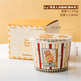 川岛屋 星星人泡面碗 陶瓷碗餐具 6.5"