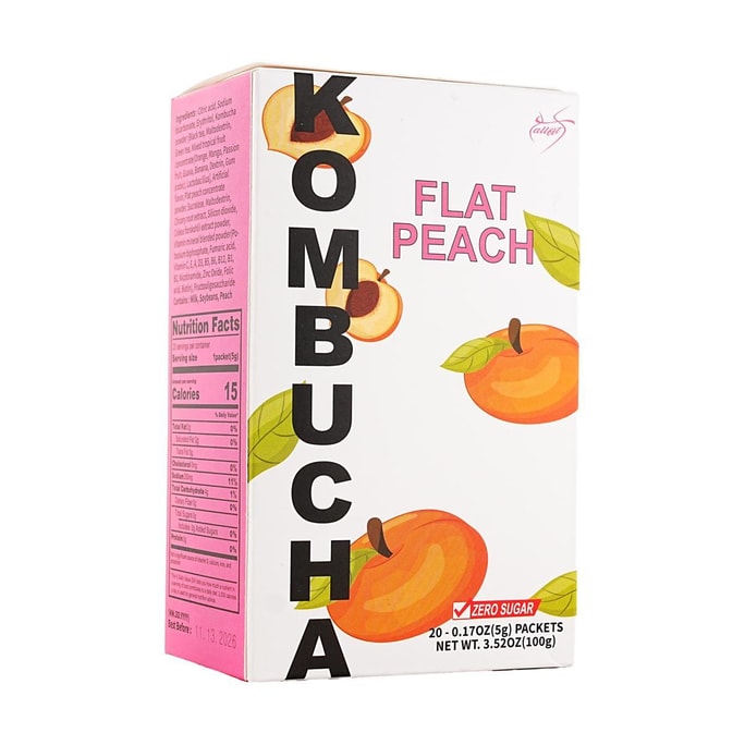 韩国ALLFIT 益生菌康普茶 蟠桃味 20包 100g【低卡0蔗糖】【健康发酵饮品 调节肠道健康】