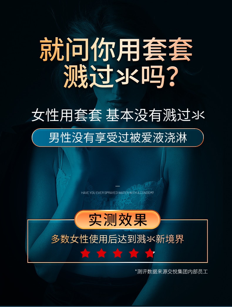 交悅 漲潮保險套女性快感保險套滋潤高潮高級款成人用品2只裝