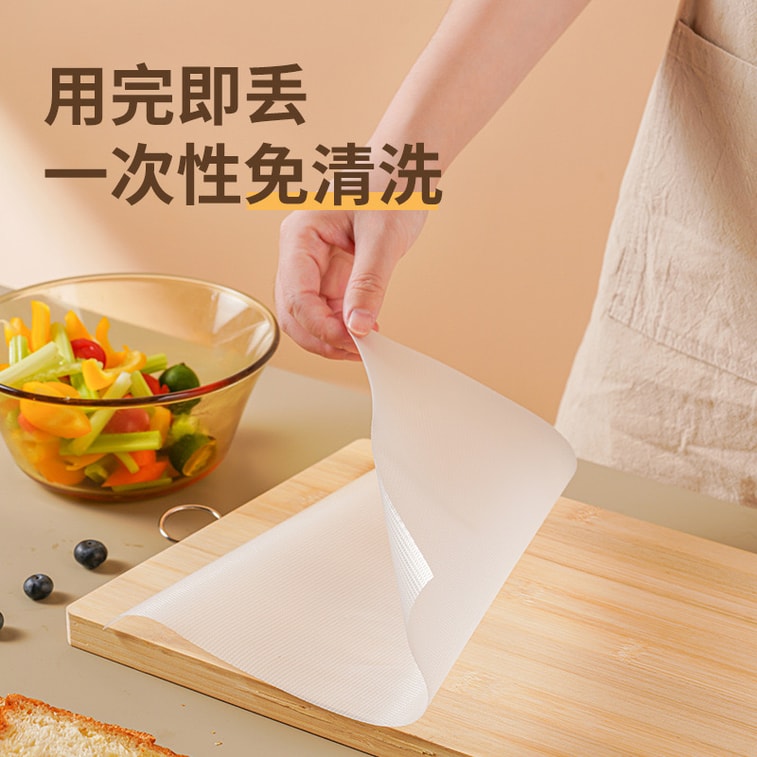 Disposable Cutting Board Mat 24cm*300cm EVA Cutting Board Mat Baby Food Preparation Non-Slip Antibacterial No-Wash Cutting Board Mat Meat Vegetable Cutting Mat Dough Kneading Mat Kitchen Essential 4
