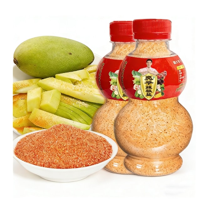 【Guangxi Sour Snacks】Chilli Salt, Fruit Seasoning, Licorice Chilli Powder 130g, Seasoning for Sour Mango, Plum and Other Fruit Snacks