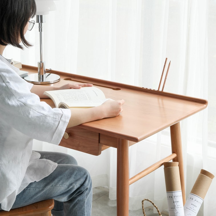 源氏木语 实木书桌1.2米 1pc 【中国实木家具热销品牌】 3