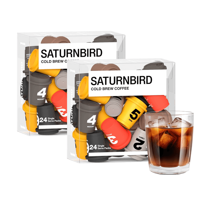 【Value Pack】Instant Cold Brew Coffee 6-Flavor Mix - Light to Dark Roast Coffee, 2 Packs* 24 Pieces