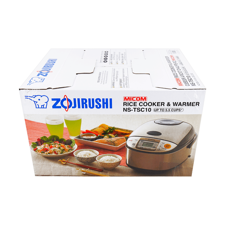 Micom Rice Cooker Warmer with Steaming Basket 1L, 5.5 Cups, NS-TSC10, 120 Volts 15