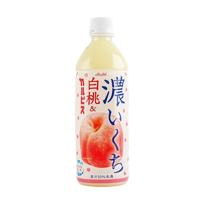 日本ASAHI朝日 可尔必思 乳酸菌饮料 浓厚桃子口味 500ml