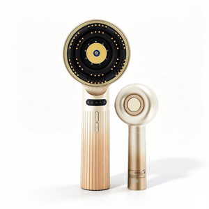 T6 Scalp Massage Comb – Atomizing Scalp Massager For Hair Care Oil (Shimmering Gold, 1 Unit)