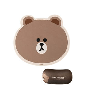 Brown Bear Mouse Pad Desk Mat Office Girl Wrist Rest Pad Silicone Non-Slip Small Mouse Pad Computer Mouse Mat Brown Bear Head Style [Mouse Pad With Wrist Rest] 1 piece