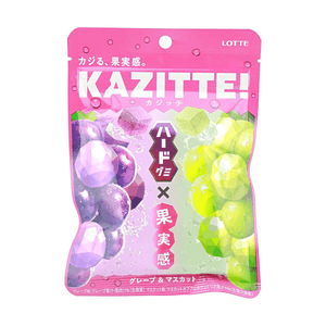 Kajitte グレープ＆マスカットグミ 2.82oz 【しっかり食感】【豊かな果実味】