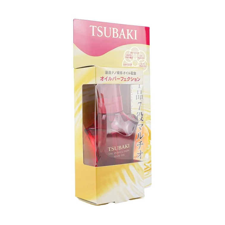 日本FINETODAY TSUBAKI丝蓓绮 山茶花精华发油 光泽保湿修复损伤护发精油 防烫隔热 水润造型 50ml 4