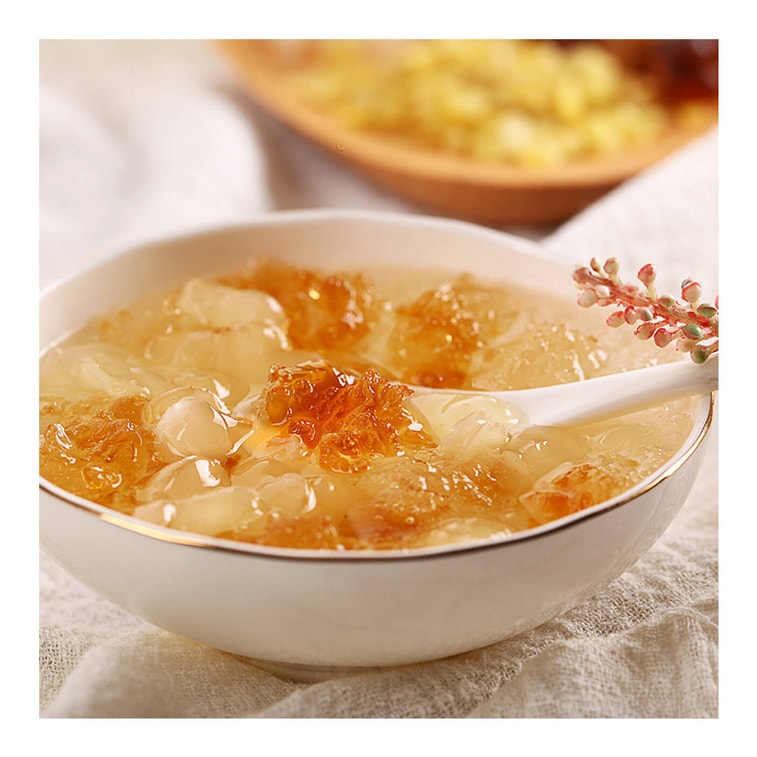 FANGJIAPUZI Peach Gum Snow Swallow Gleditsiae Semen Soup Nutrition Food Ingredient 200g 3