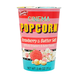 Popcorn Cinema Artificially Strawberry&Butter Flavored 70g