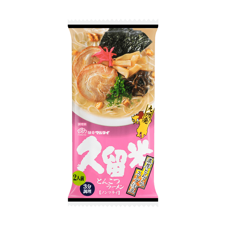 日本の九州ラーメン詰め合わせ - インスタントラーメン、4種類の味、8パック、26.45オンス 8