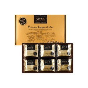 日本ASAKUSAYA FOODS 安田牛乳猫舌曲奇礼盒 牛奶巧克力味 18枚入 180g【新潟纪念品特产】【甜点礼盒】