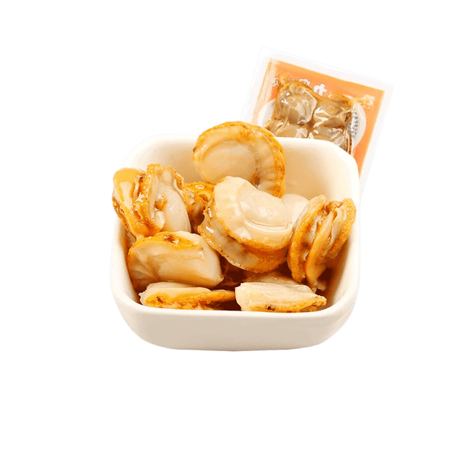 Scallop Meat Ready-to-Eat Seafood Snack Soft Roasted Ezo Scallops Dalian Specialty Snack Original Flavor 100g*1 Bag
