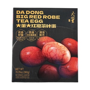 大董 大紅袍茶葉蛋 360g【開袋即食鹵蛋】【優選大紅袍茶湯和可生食雞蛋】【亞米獨家】