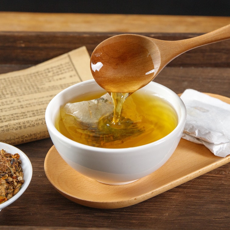 【Expédition directe du Canada】 Sifan Da Qing Qian Liu Ku Ding San Jiang Tea 100g (5g × 20 sachets) Pour ceux qui consomment des repas riches en graisses, des aliments sucrés et qui ont des repas fréquents. À infuser après les repas, thé rafraîchissant et doux, thé en sachet pour le soin quotidien des personnes âgées à la maison. 7