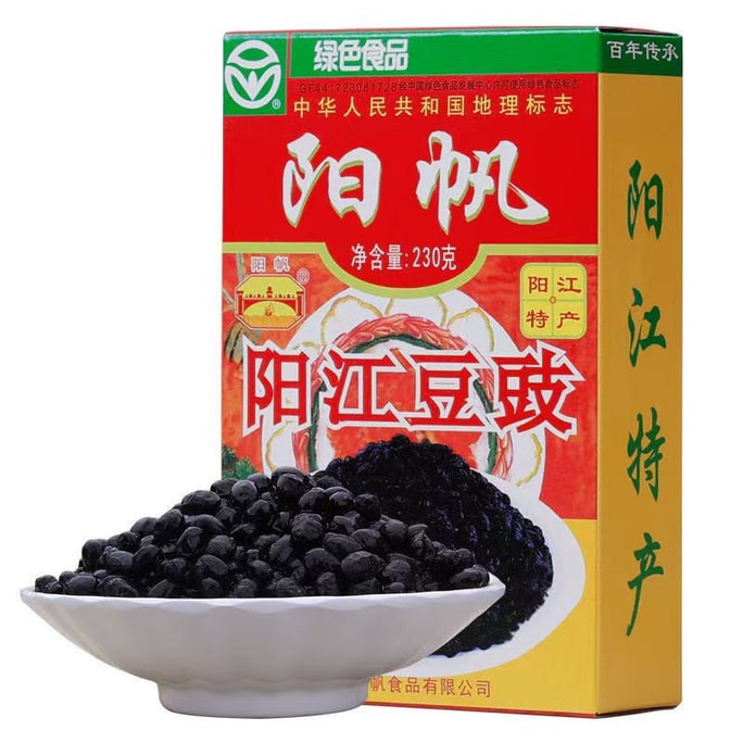 Yangjiang Specialty  Fermented Black Soybeans, Original Farm Flavor, Dry-Fried, Side Dish, Soybean Paste Seasoning 230g