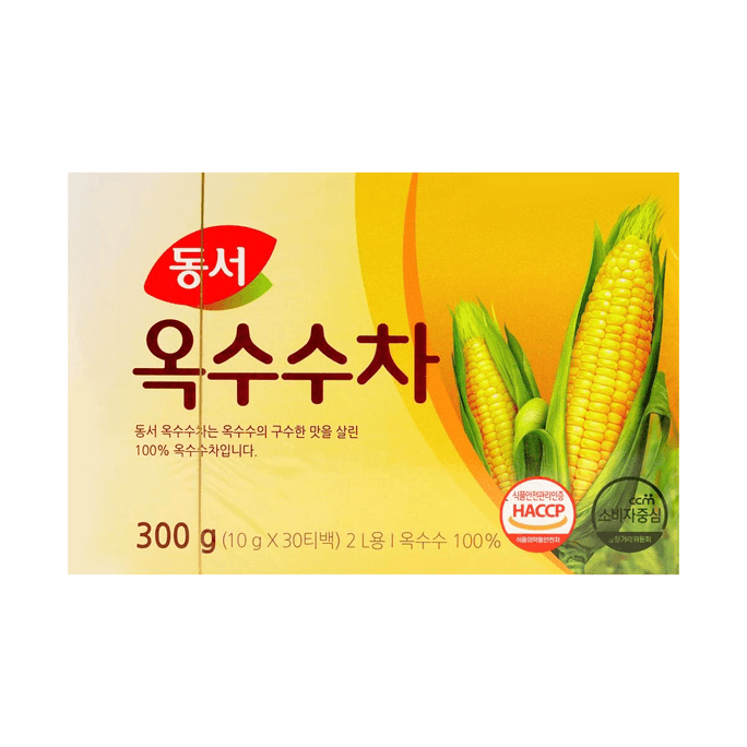 韓國DONGSUH東西 養生玉米鬚茶 沖泡茶包 30包入 300g